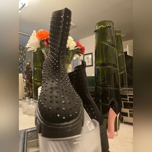 Mudd Black Studded Ankle Booties